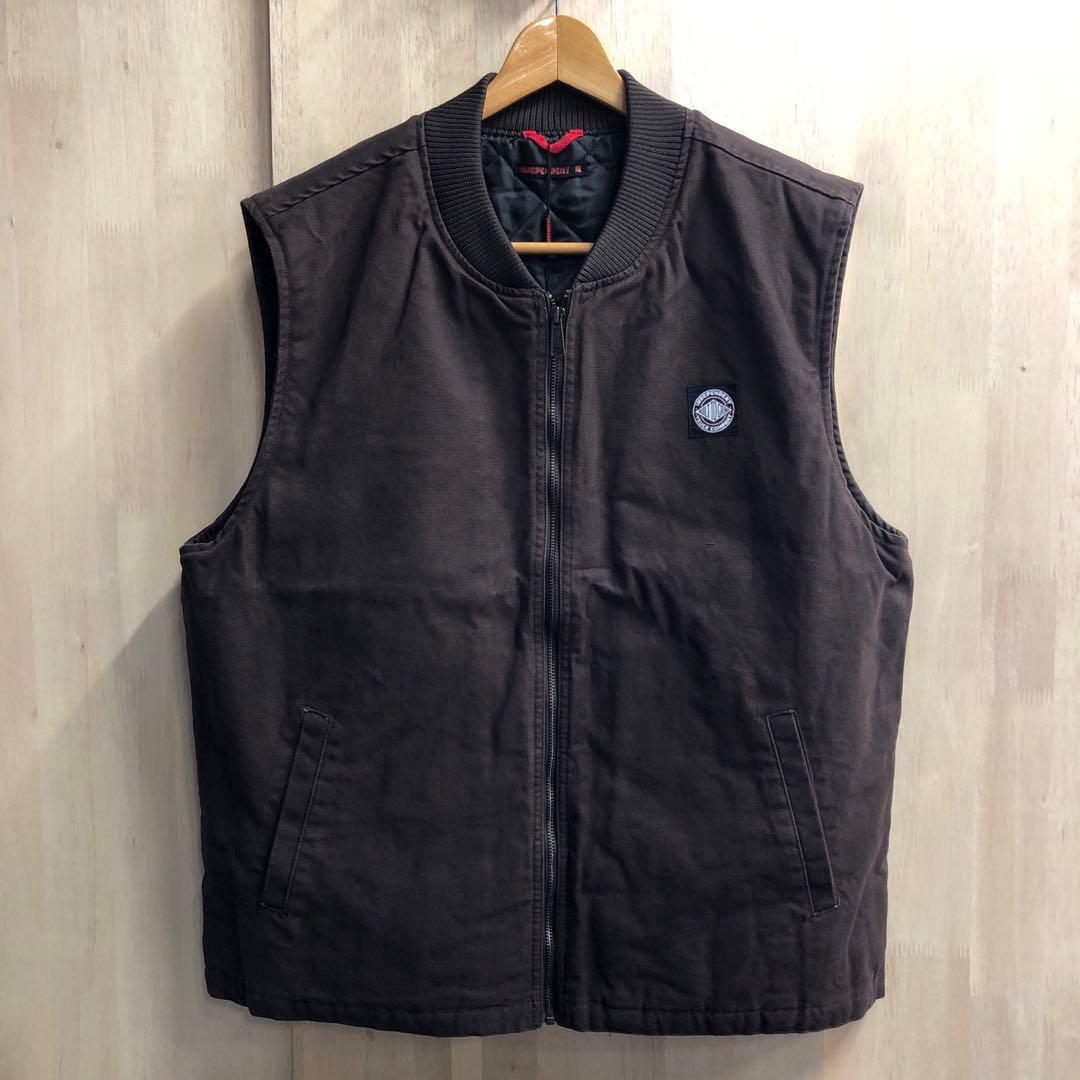 INDEPENDENT インディペンデント USモデル ワークベスト ダック 茶