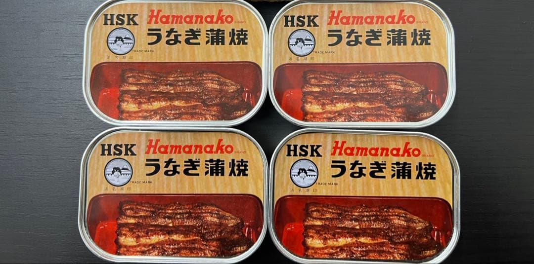 2/4発送予定　浜名湖産のうなぎ蒲焼　4缶セット