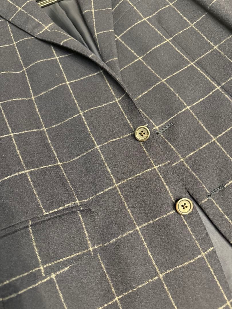 POLO ラルフローレン　ネイビー チェック柄 テーラードジャケット