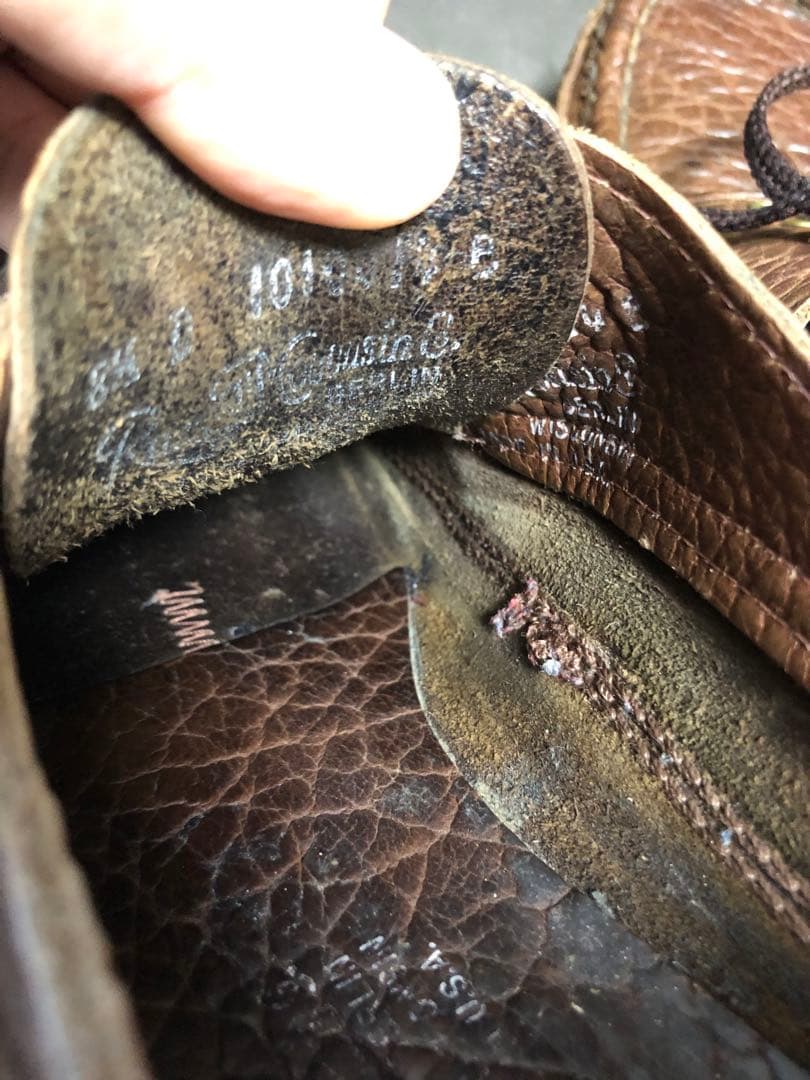 入手困難☆ラッセルモカシン　別注　オネイダ　バイソンレザー　シボ革