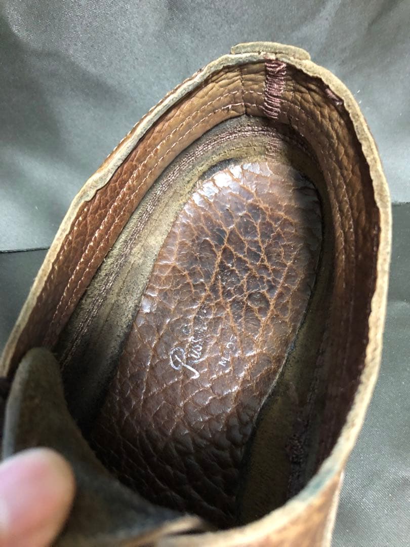 入手困難☆ラッセルモカシン　別注　オネイダ　バイソンレザー　シボ革