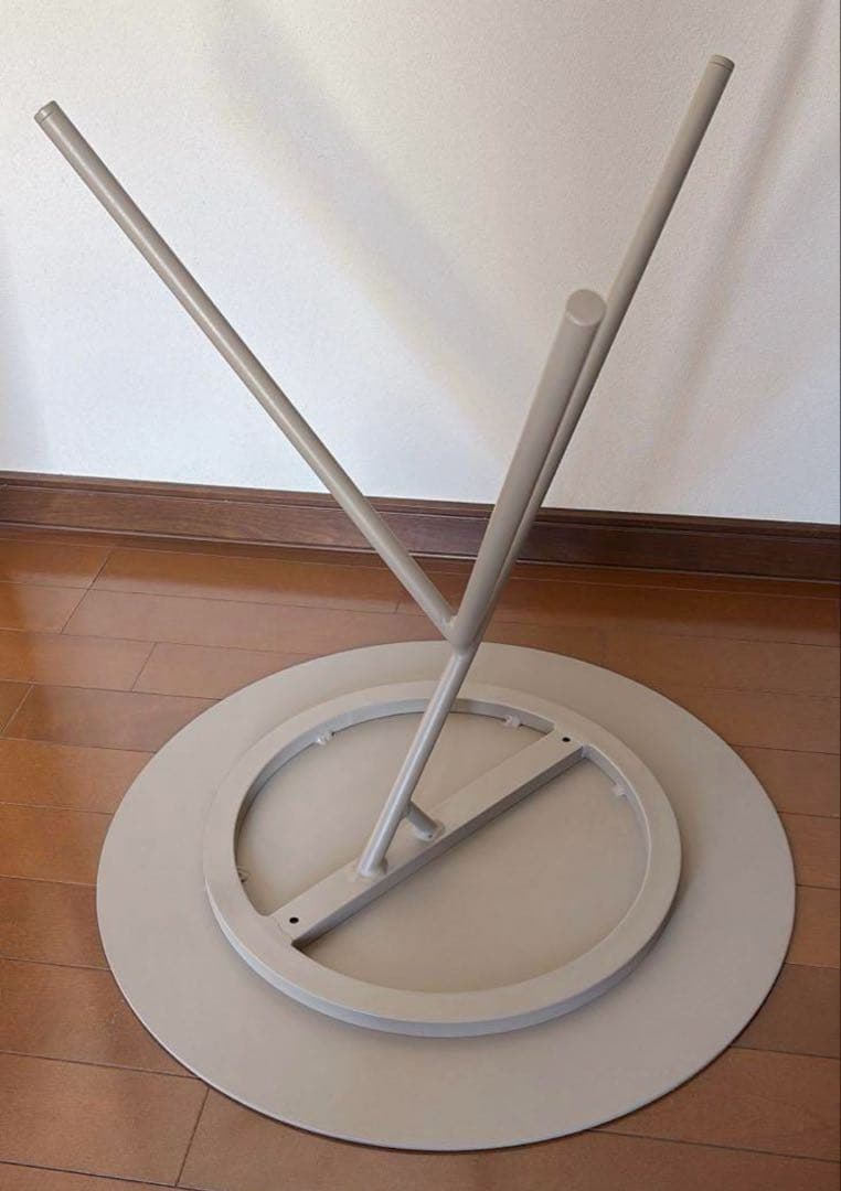 【美品】ACTUS アクタス ルーナ グレージュ 円形サイドテーブル