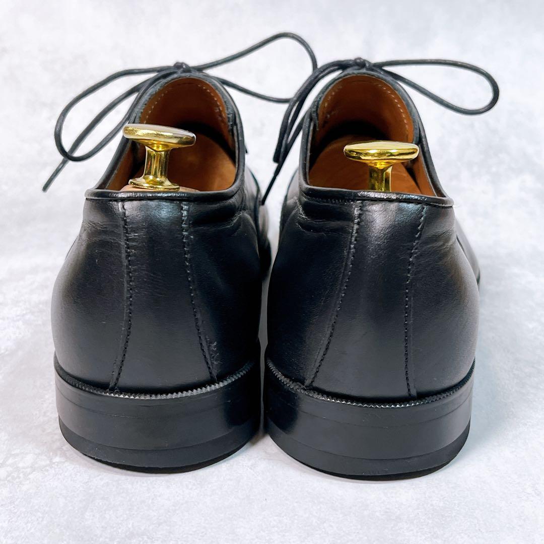 ☆美品☆【リーガル】ストレートチップ (24.5) V075 内羽根 ブラック