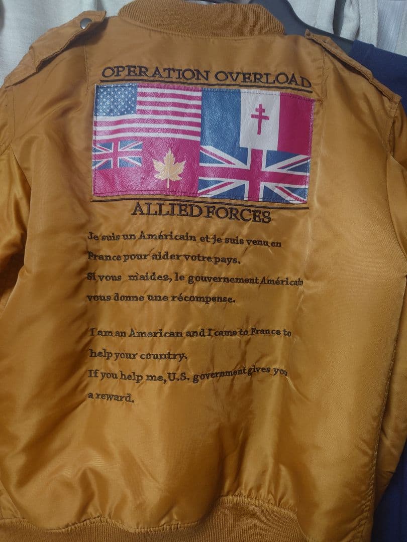 【希少】AVIREX フライトジャケット ノルマンディー上陸作戦 MA-2