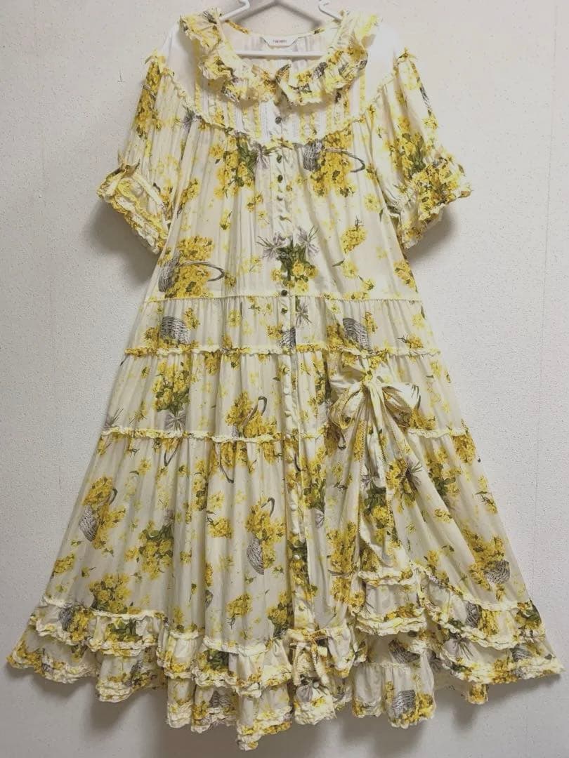 PINK HOUSE なのはなプリントワンピース