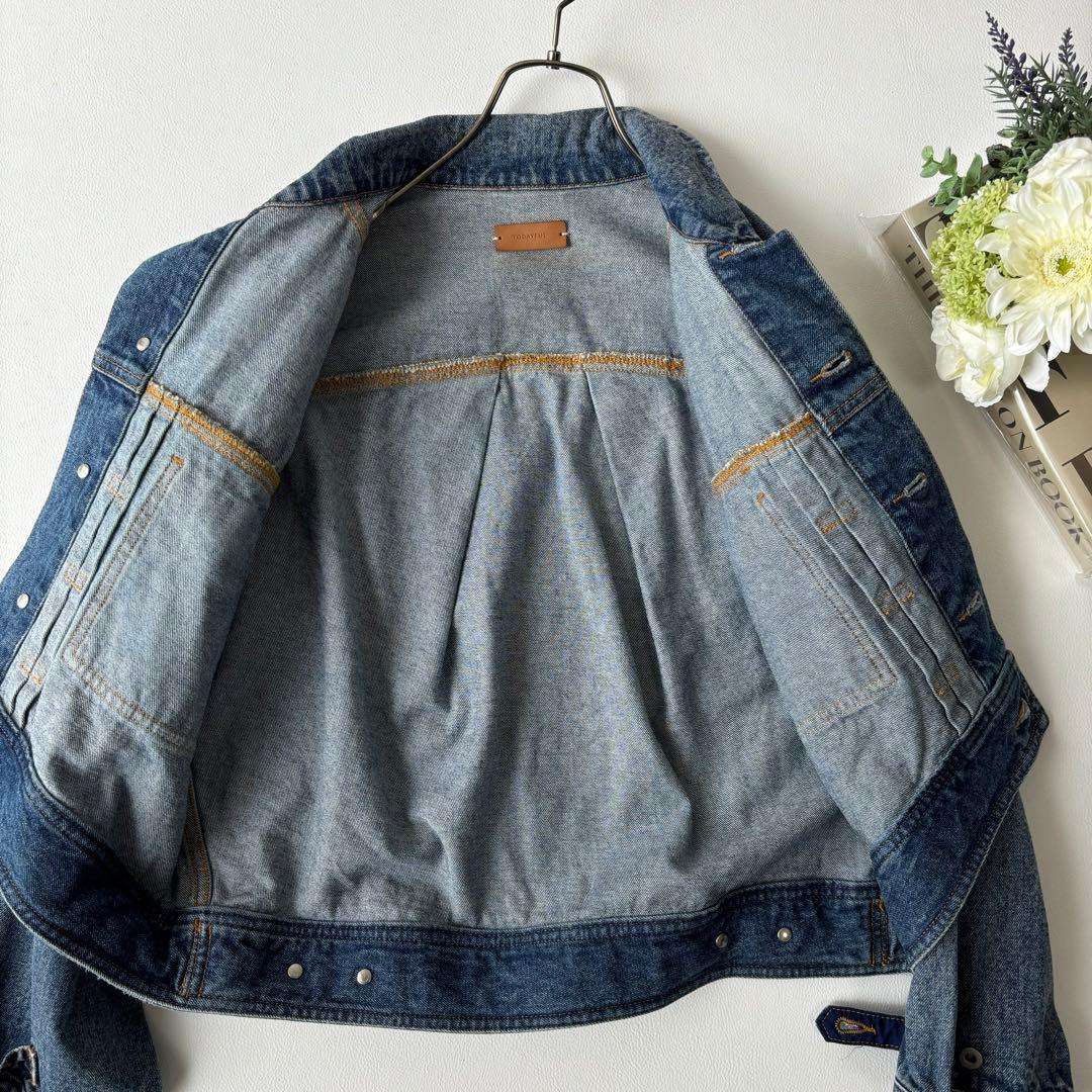 【美品】トゥディフル Cuffstrap Denim デニムジャケット バルーン