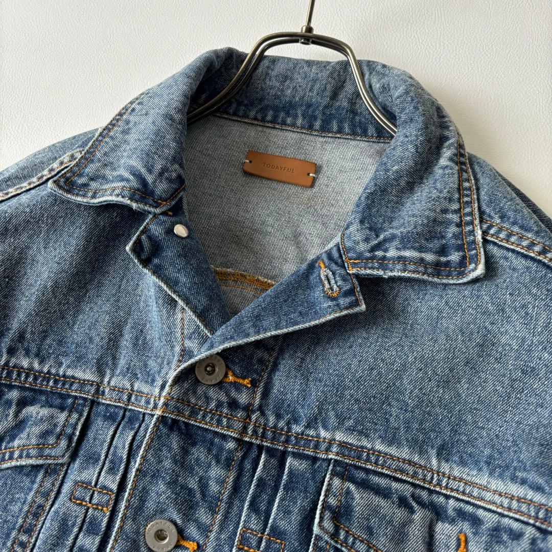 【美品】トゥディフル Cuffstrap Denim デニムジャケット バルーン