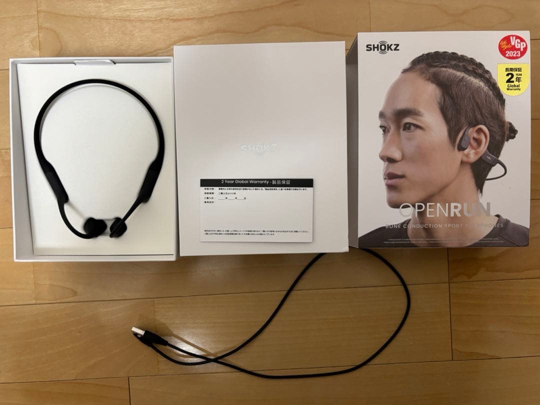 SHOKZ 骨伝導イヤホン ブラック