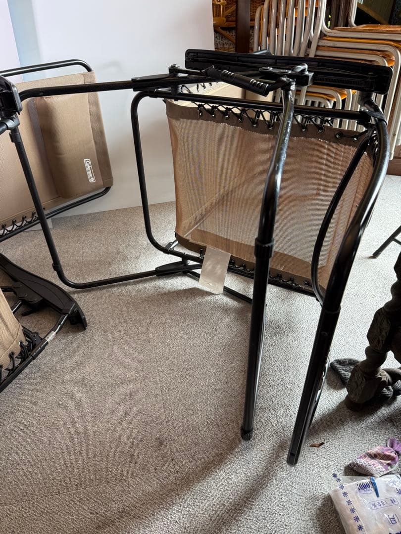 Coleman インフィニティチェア 2脚 ベージュ 折りたたみ リクライニング