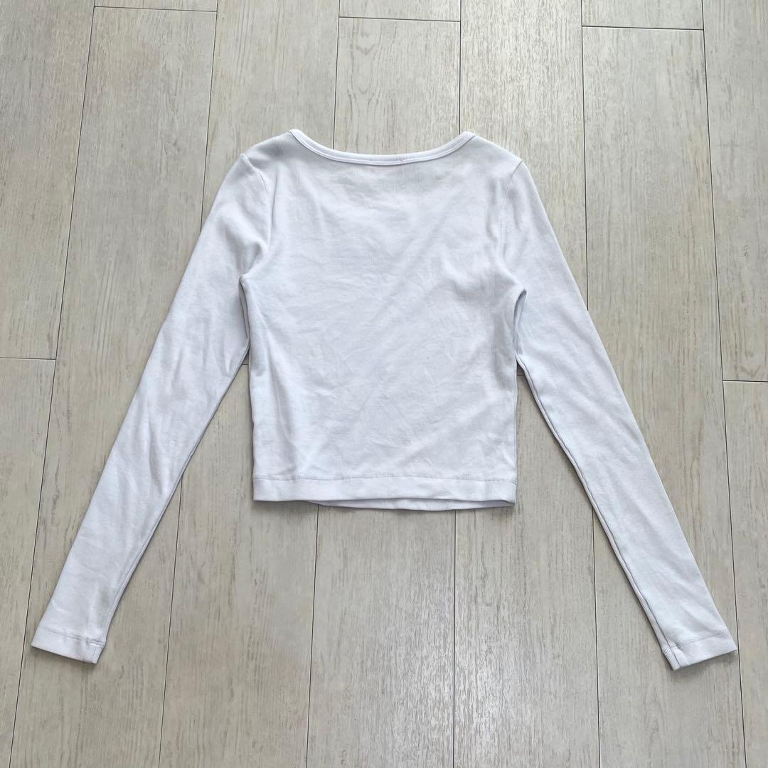 DIESEL 長袖Tシャツ ホワイト Y2K カットソー