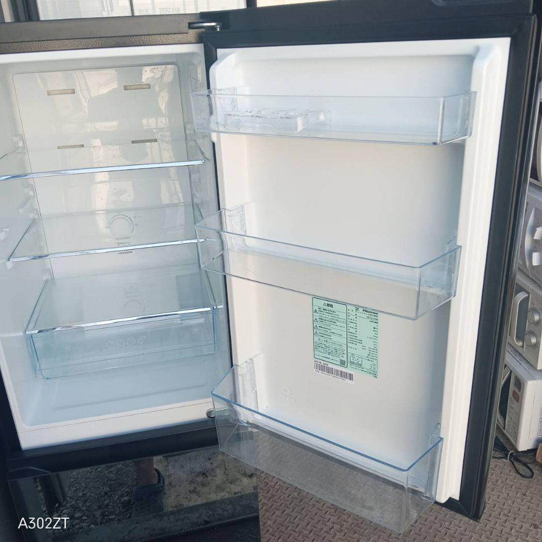 8821 送料設置込み　ハイセンス冷蔵庫　24年製　ガラスタイプ