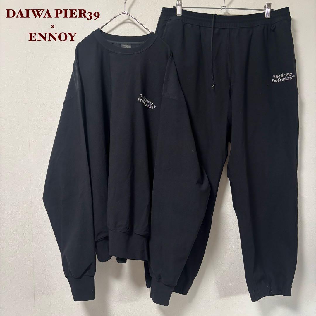 人気✨ダイワピュア39×エンノイ　セットアップ　スウェット　トレーナー　XL 黒
