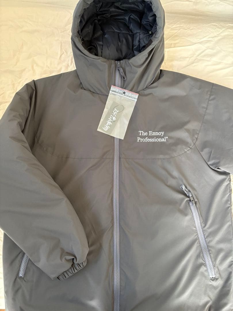 エンノイ ennoy PADDED NYLON HOODIE (GRAY) M