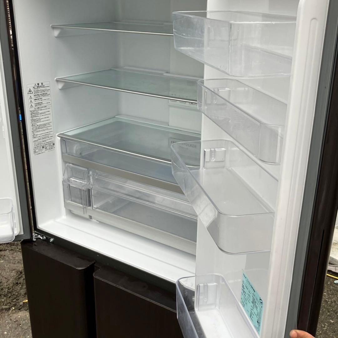 mm129F 2019年製　AQUA 大型冷蔵庫500L〜600L 木目調