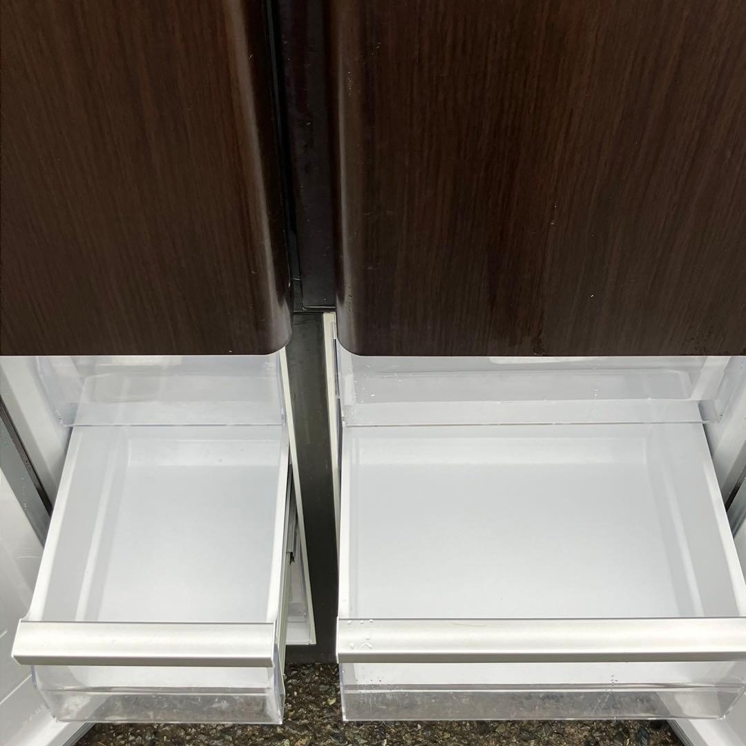 mm129F 2019年製　AQUA 大型冷蔵庫500L〜600L 木目調