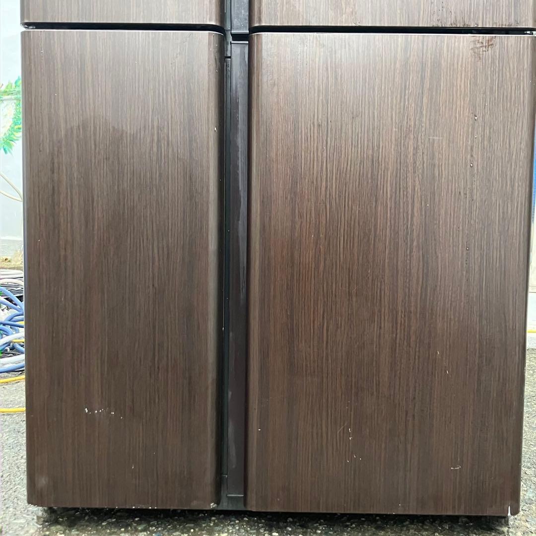 mm129F 2019年製　AQUA 大型冷蔵庫500L〜600L 木目調