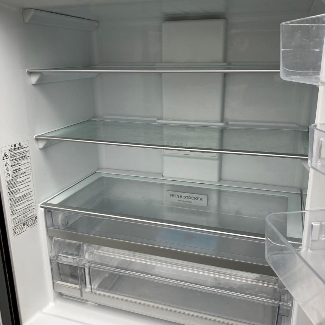 mm129F 2019年製　AQUA 大型冷蔵庫500L〜600L 木目調