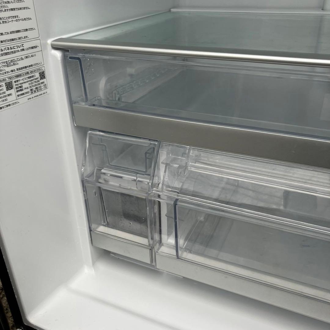 mm129F 2019年製　AQUA 大型冷蔵庫500L〜600L 木目調