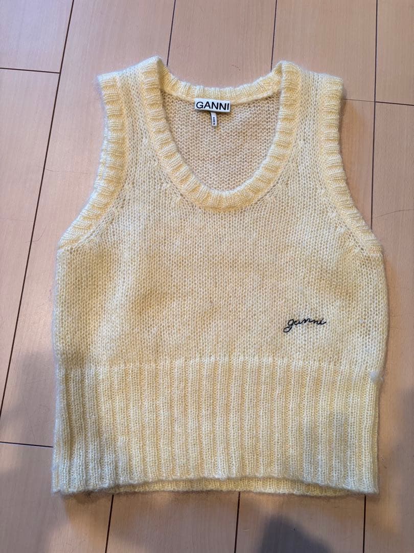 GANNI モヘヤニットベスト