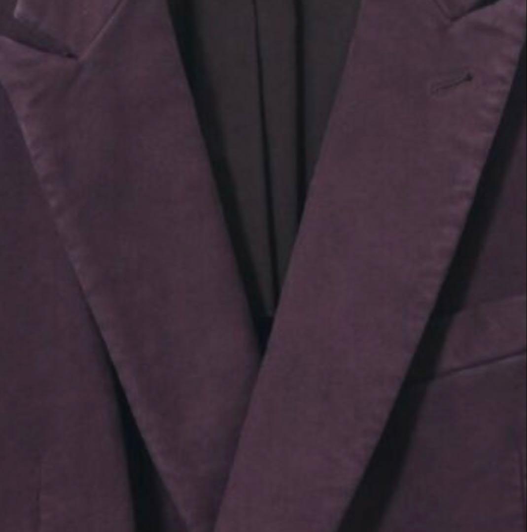 DRIES VAN NOTEN モールスキンダブルジャケット 紫 44 S 秋冬