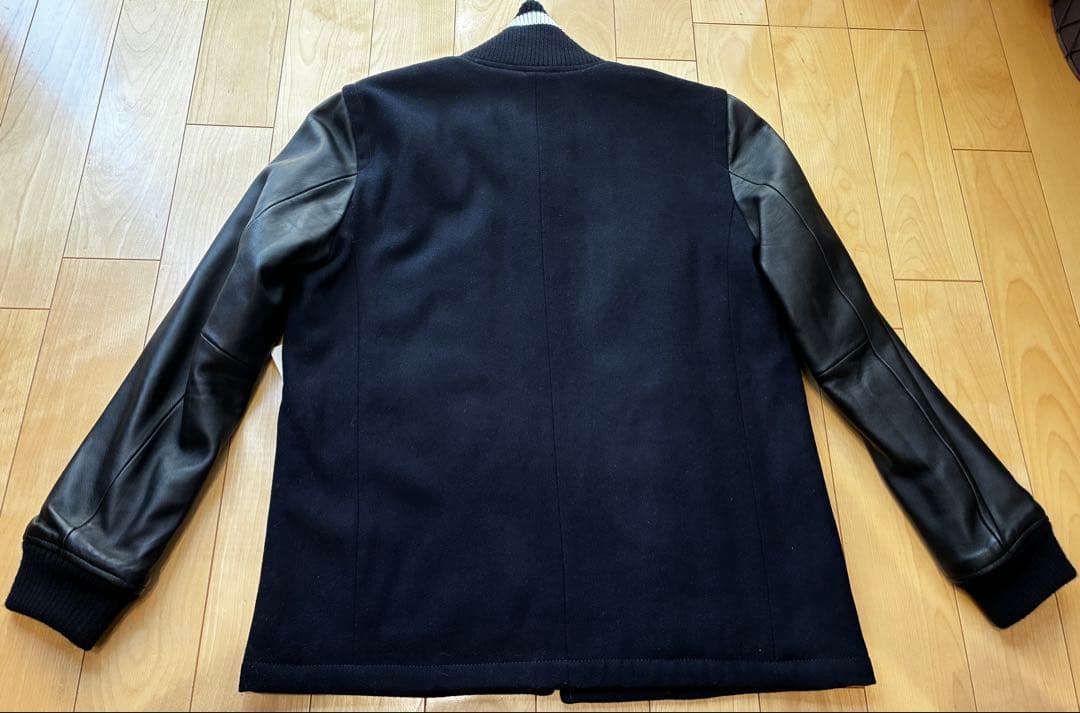 新品タグ付ナノユニバース GROUND FLOOR 紺スタジャンM