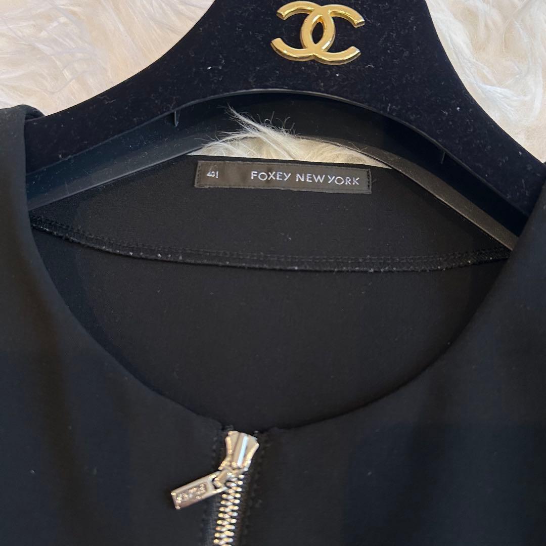 美品♡フォクシーニューヨーク　パトリシア　ジップアップ 2wayワンピース　40
