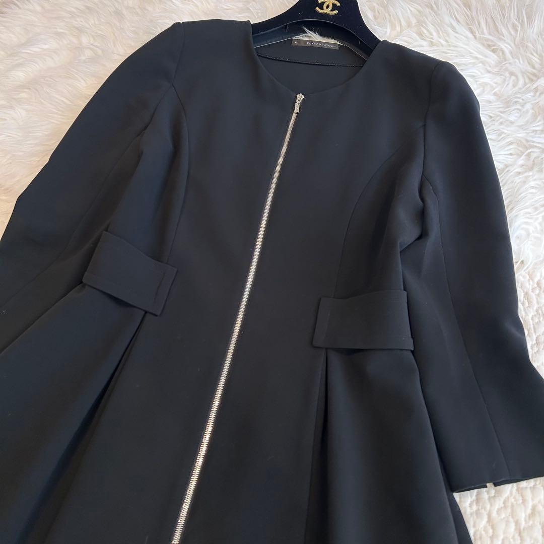 美品♡フォクシーニューヨーク　パトリシア　ジップアップ 2wayワンピース　40