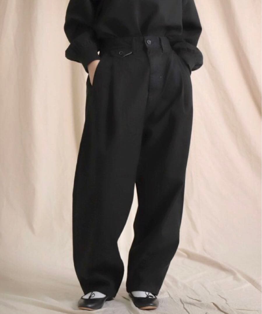 新品未使用 Brocante ブロカント 高密度ツイル アンプリッセトラウザー