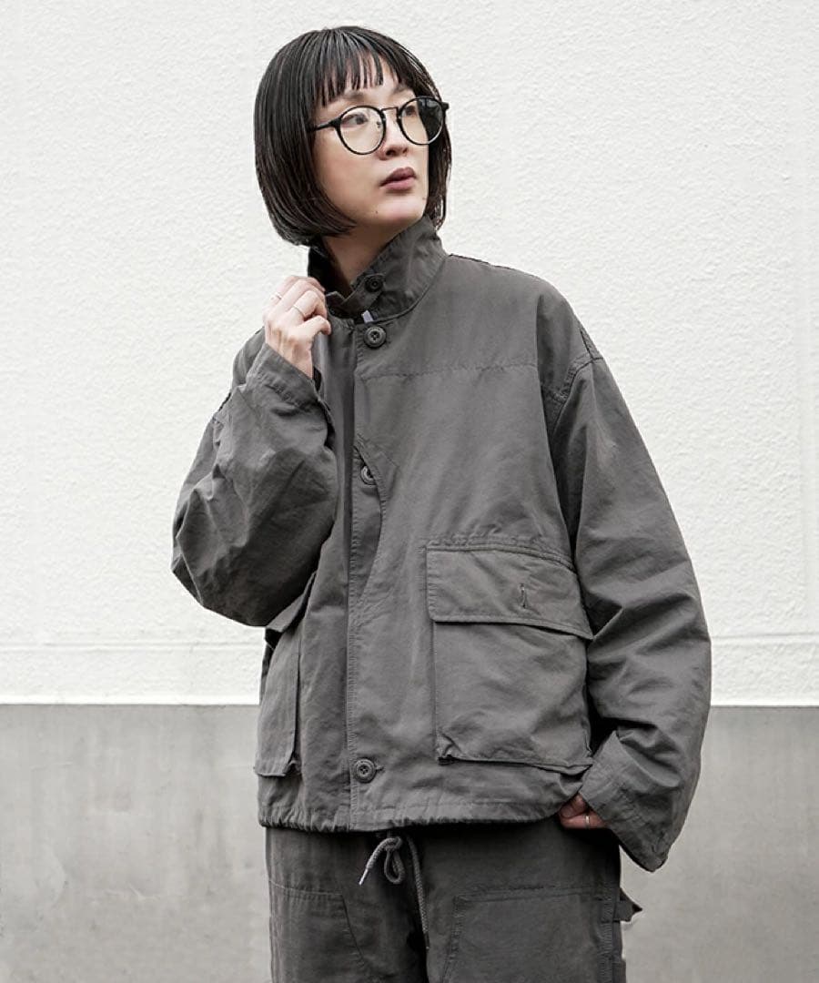 美品　solamonat poche　グログランハンティングジャケット　2