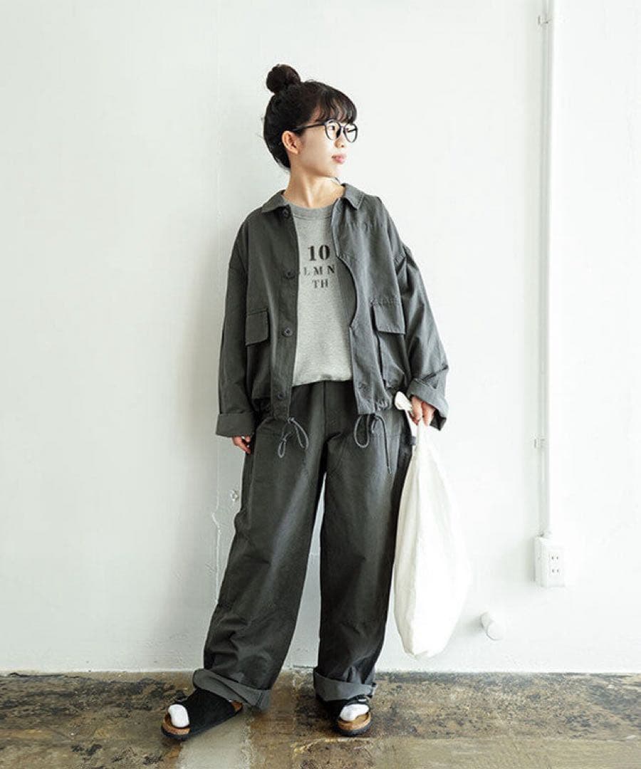 美品　solamonat poche　グログランハンティングジャケット　2