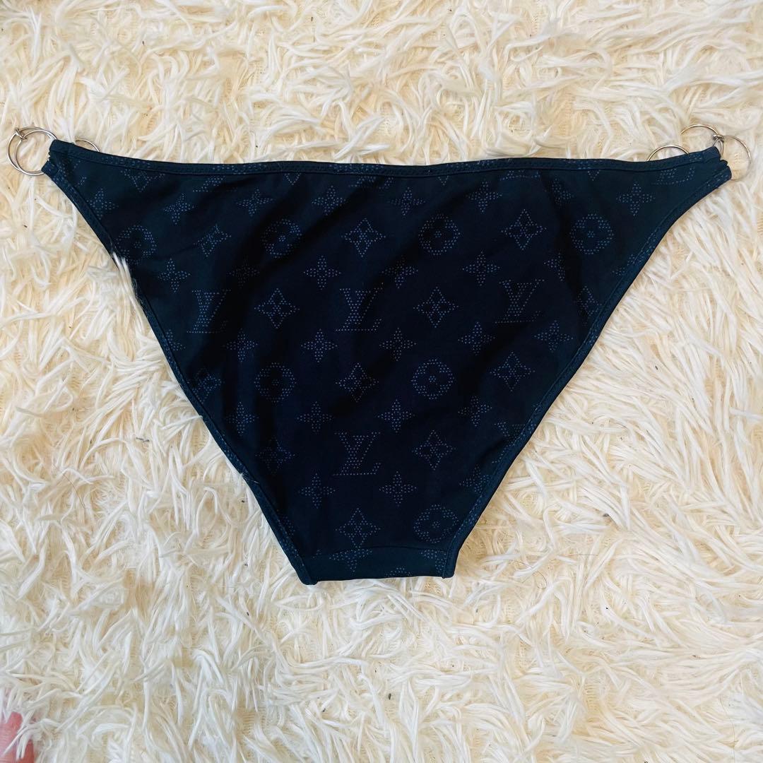ルイ ヴィトン 水着 ビキニ モノグラム チェーン ネイビー レディース 三角
