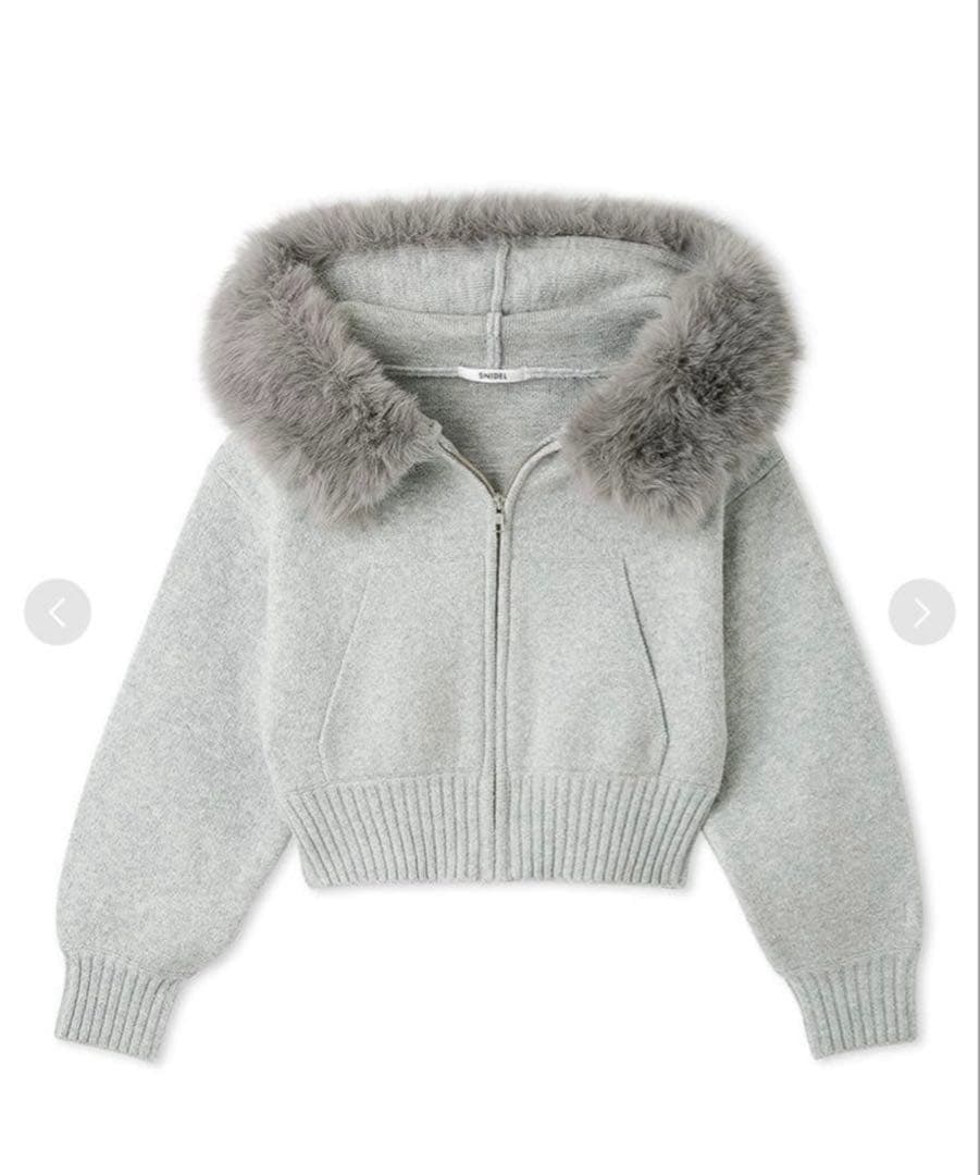 【USAGI ONLINE限定】ファーフードパーカーサイズ0