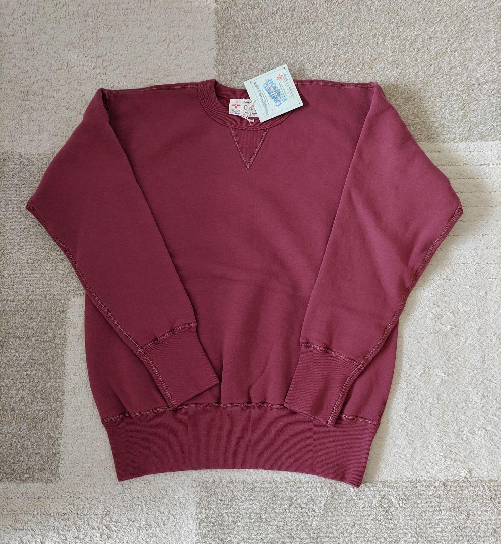 42/44 トゥームーン　スウエット　両v あずき　新品　タグつき