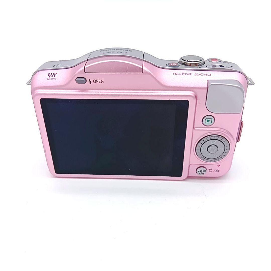 LUMIX DMC-GF3 ピンク ミラーレス一眼レフカメラ本体 バッテリー付き