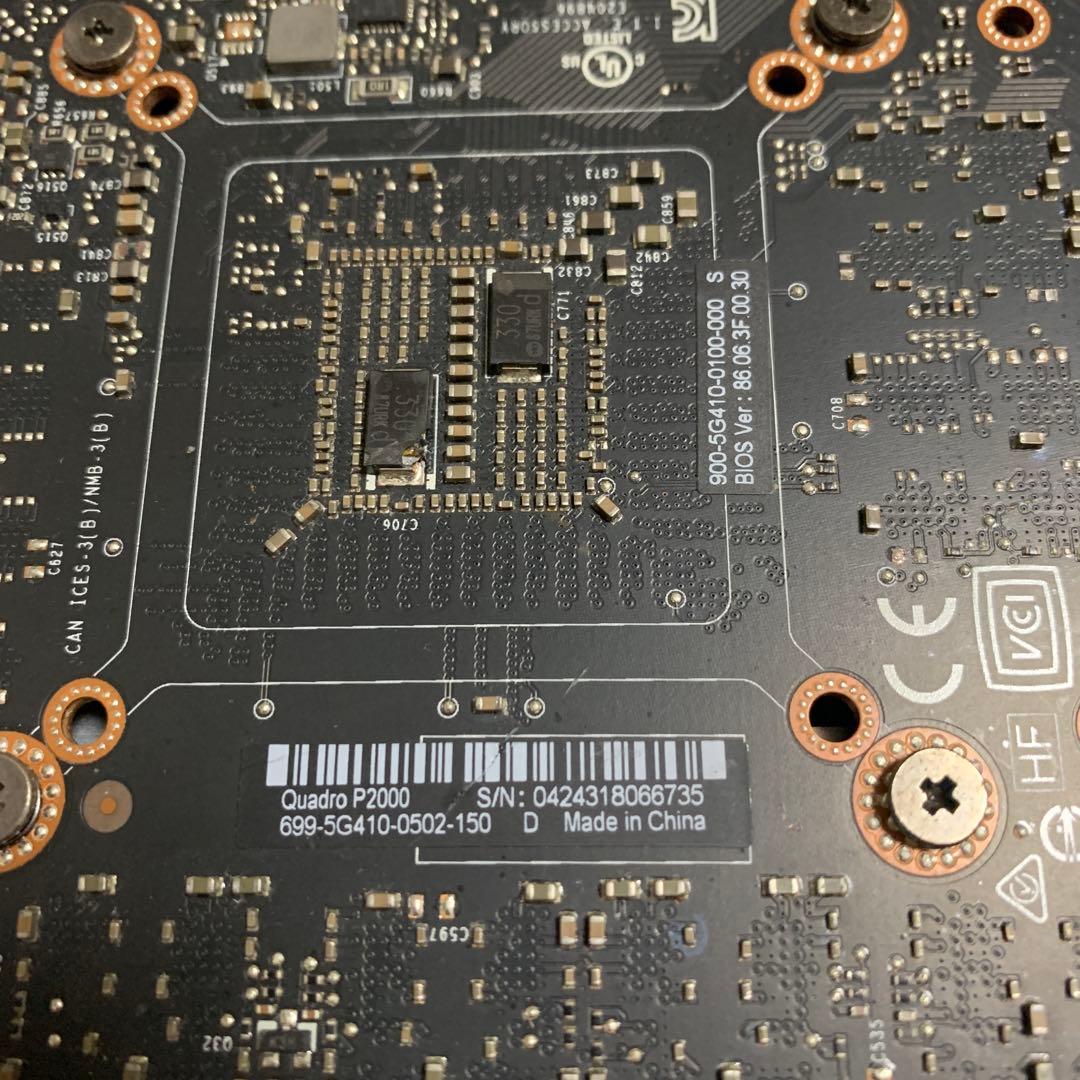 NVIDIA Quadro P2000 グラフィックボード　ジャンク