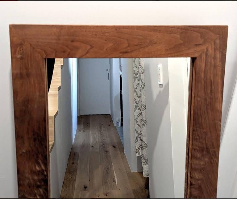 【xuki】ウォールナット無垢材フレーム 姿見 大型スタンドミラー