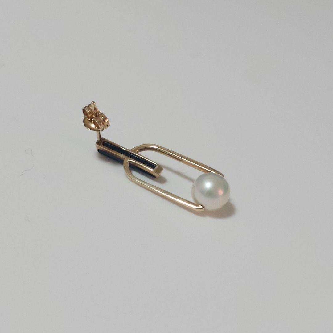 STAR JEWELRY Girl K10 コントラストピアス 片耳用