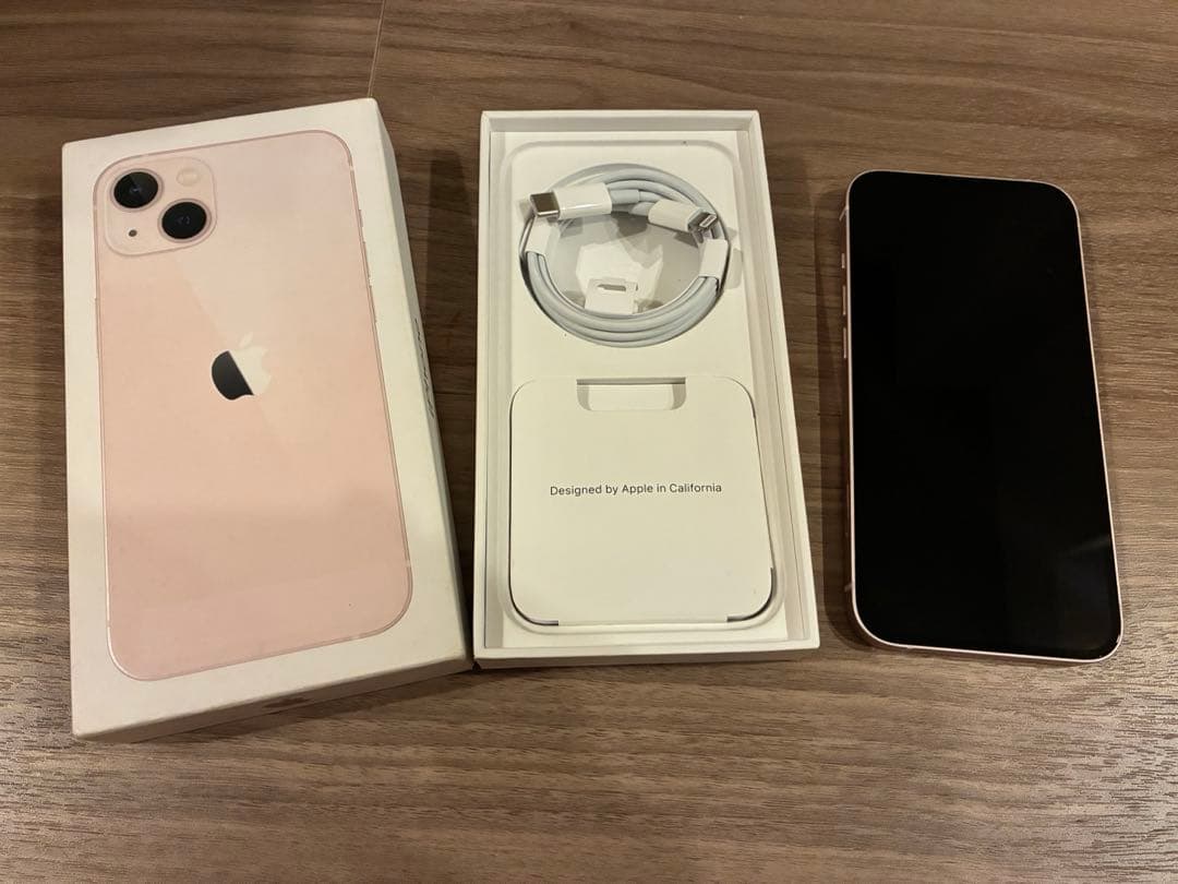 iPhone13 本体　128G ピンク　SIMフリー　箱付き