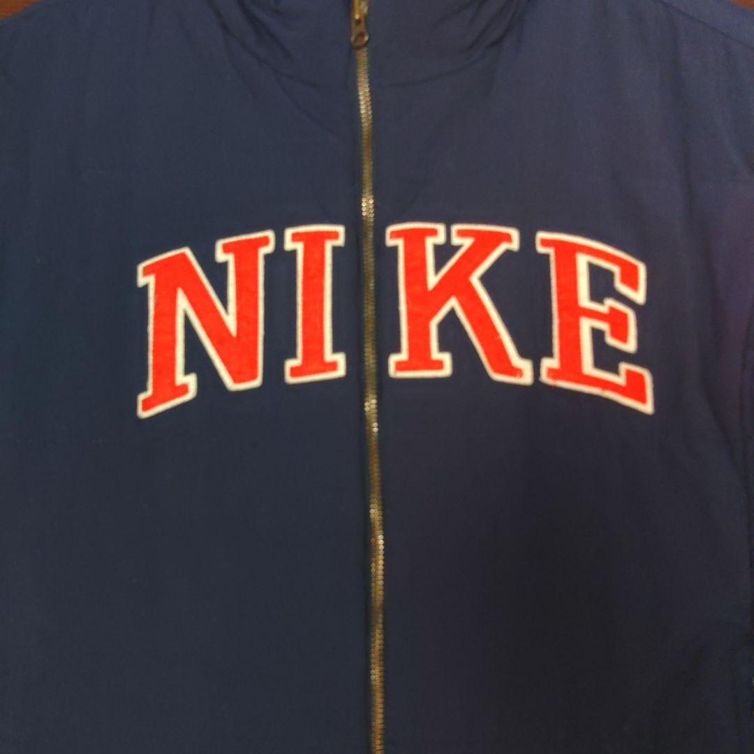 NIKE ネイビー ベスト ロゴ入り2000年レア、中綿