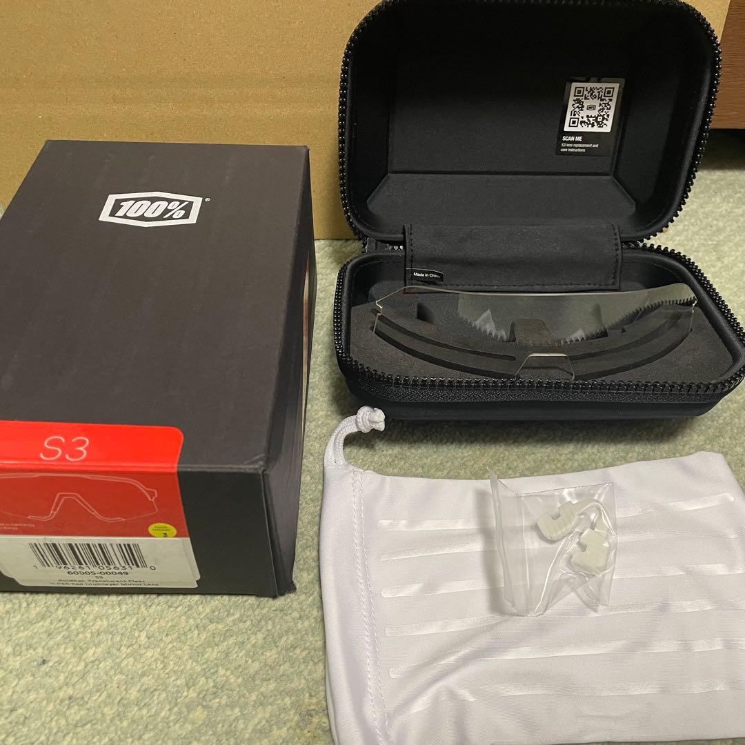 ワンハンドレッド サングラス S3 レッド クリア 100% サングラス