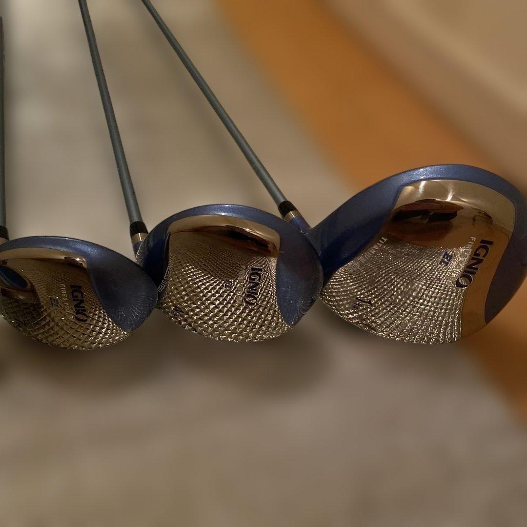 【中古美品】IGNIO ゴルフクラブセット 8本セット　ゴルフバッグ付き