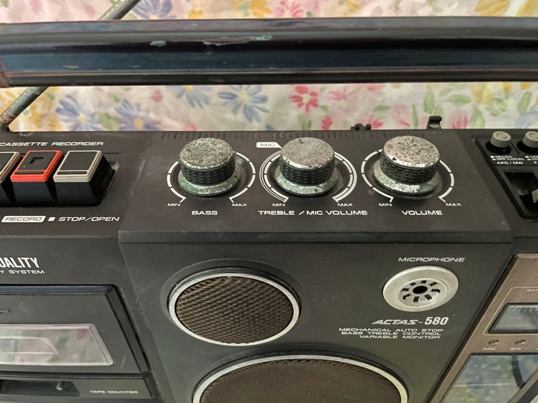ラジオカセットレコーダー RT-580F 東芝 ACTAS-580 昭和レトロ