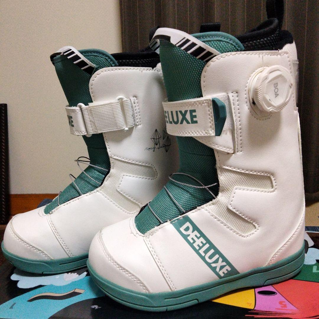 試着のみDEELUXE スノーボードブーツ キッズ子供　21.5センチ