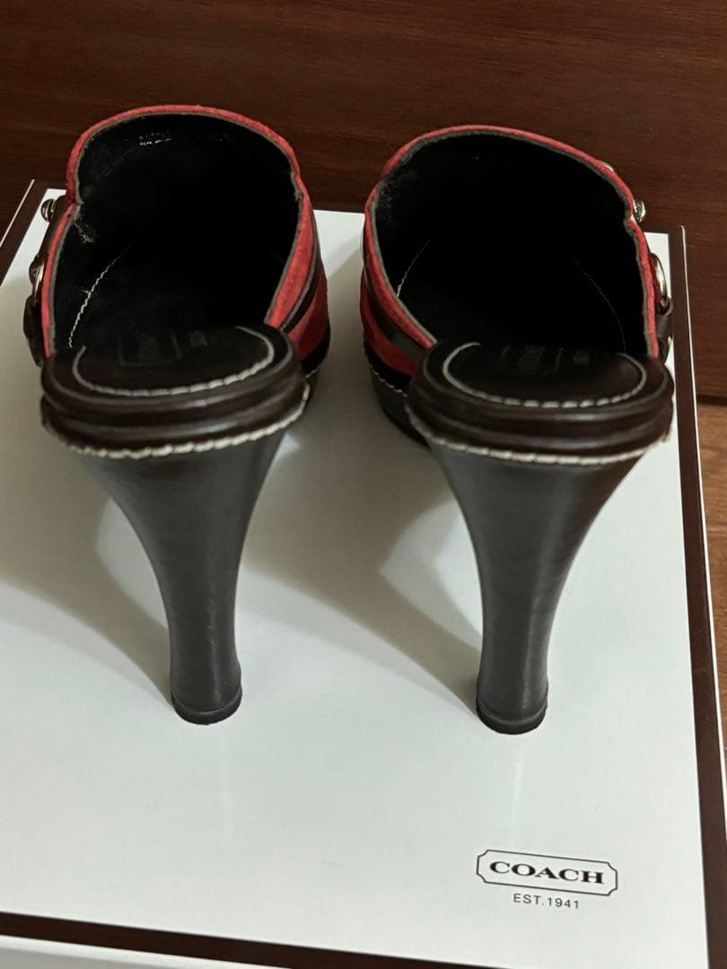 KANAKO　新品未使用　COACH　ミュール　スエード　本革包み