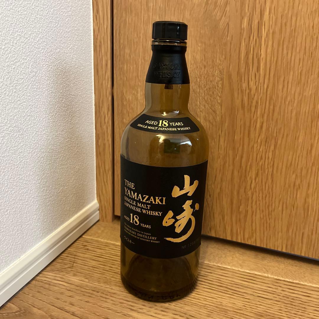 山崎 18年 シングルモルトウイスキー　【空瓶】