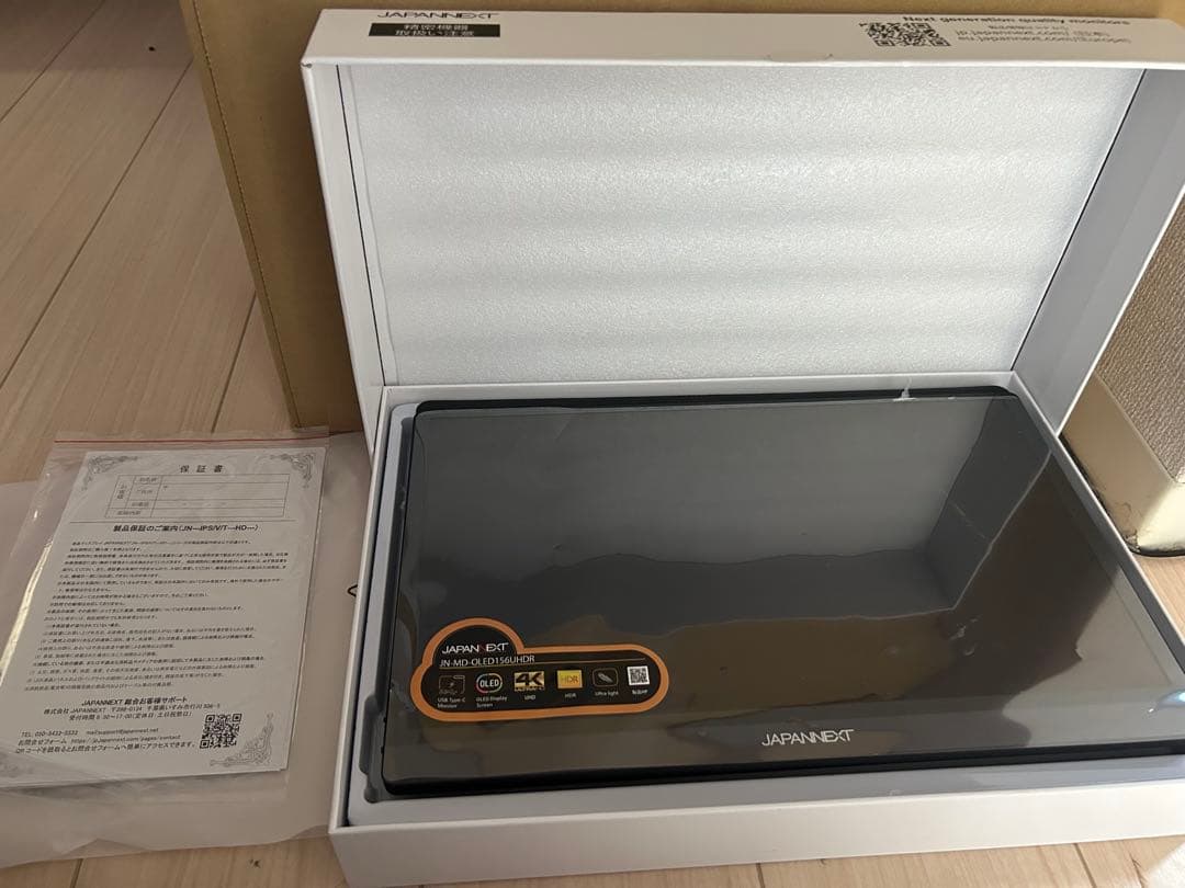 JAPANNEXT JN-MD-OLED156UHDR モバイルディスプレイ