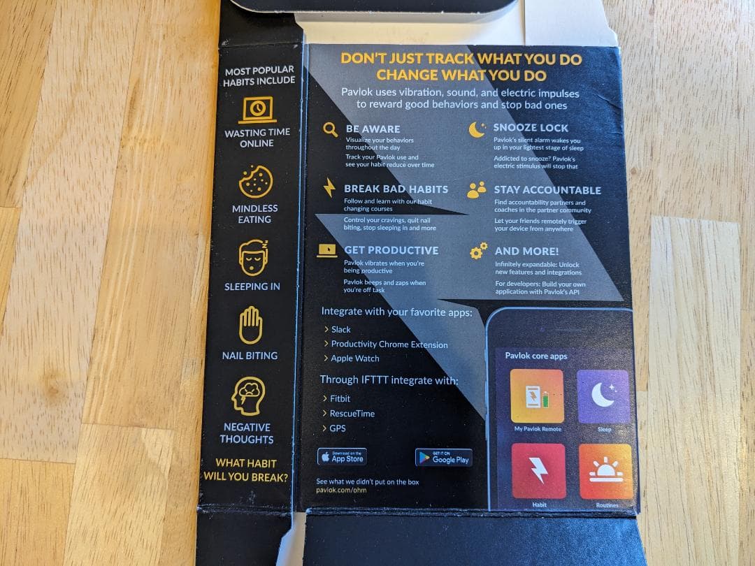 PAVLOK 2 Shock Clock 電流 目覚まし腕時計