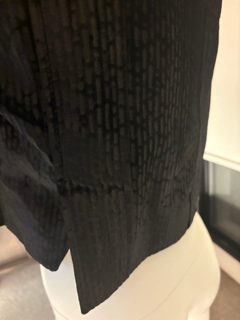 22ＢシャネルＣＨＡＮＥＬベロアジャケット黒クリーム34（Ｓサイズ）Ｐ73311