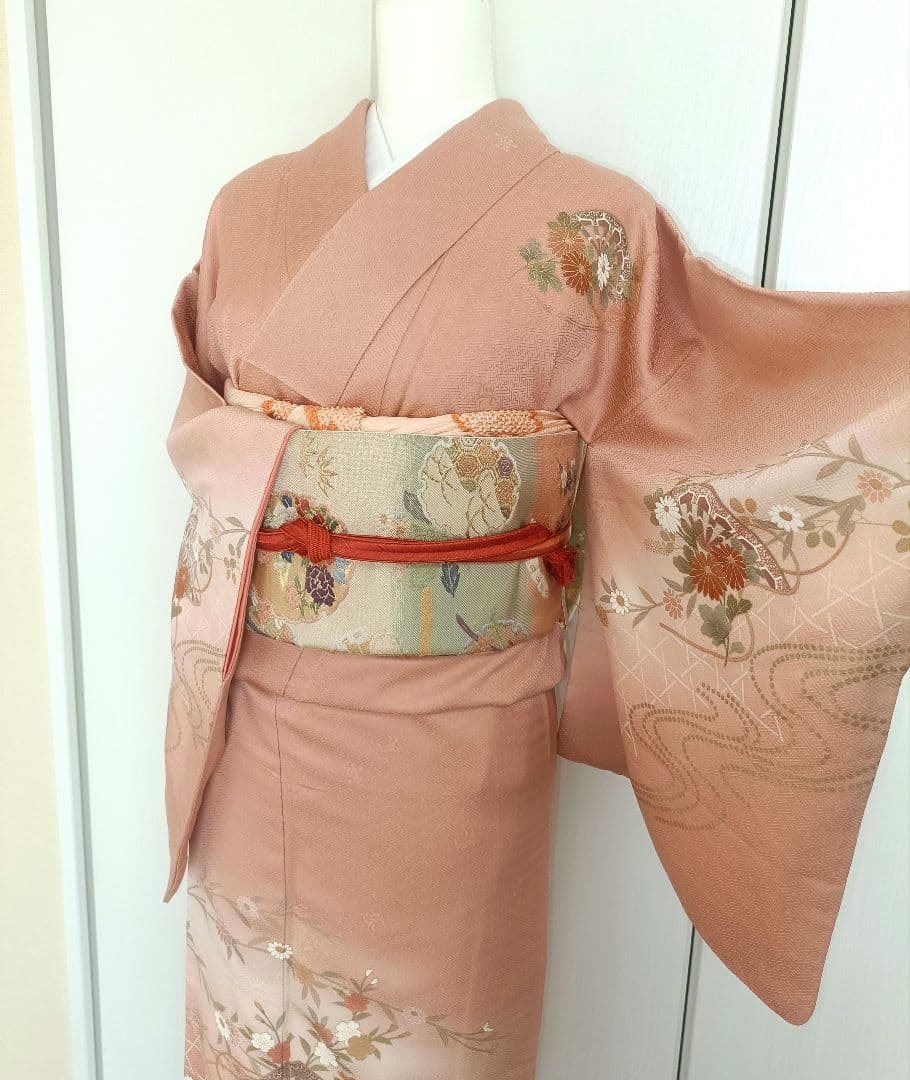 正絹訪問着　フルセット4点　入学式　卒業式　結婚式　宮参り