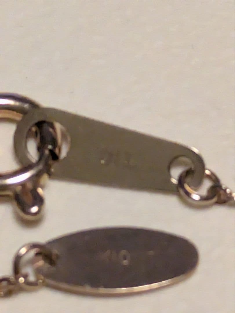 agete K10ネックレスチェーン（50cm）アガット　スライド調整